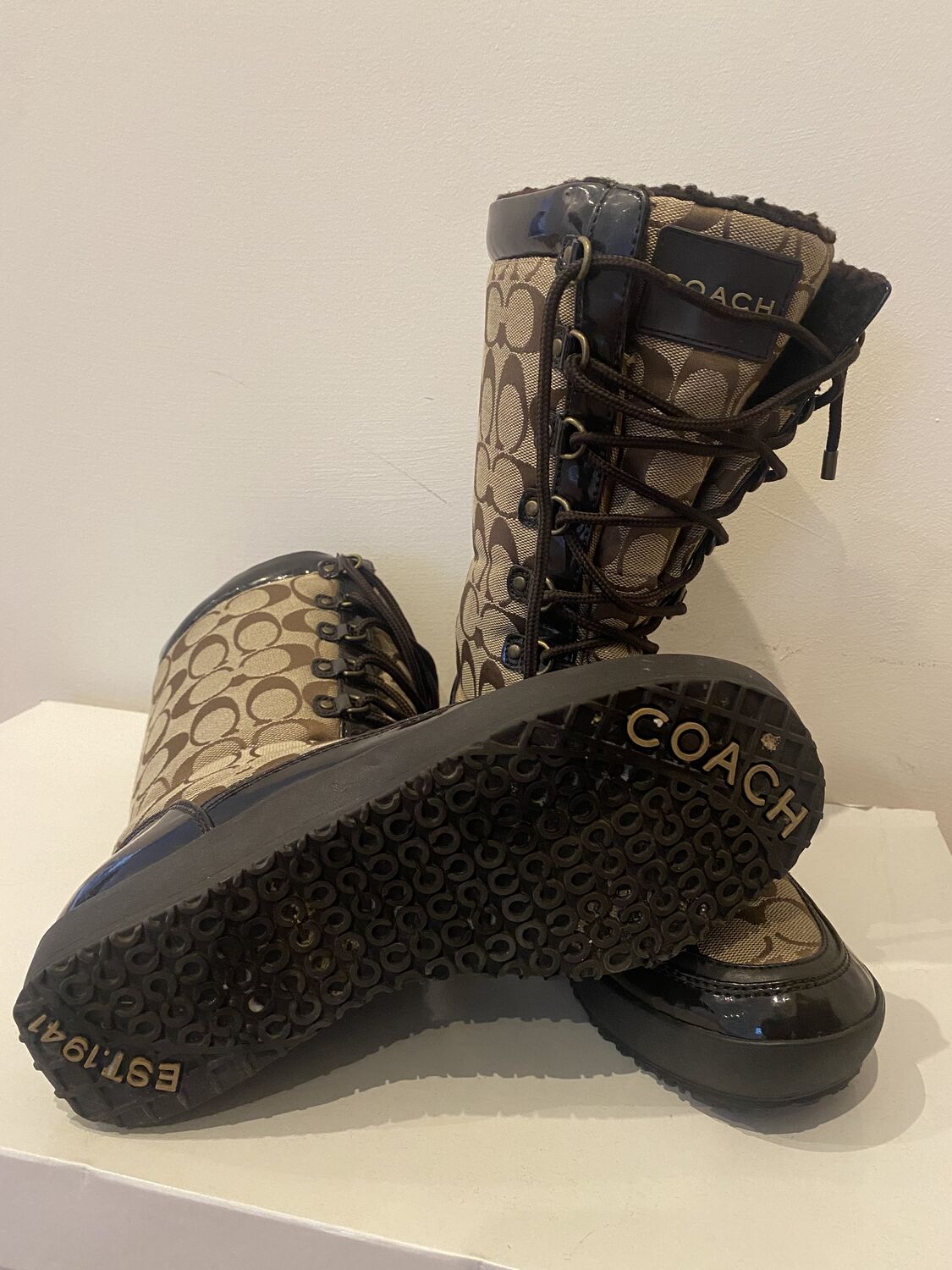 Coach peggy outlet boots