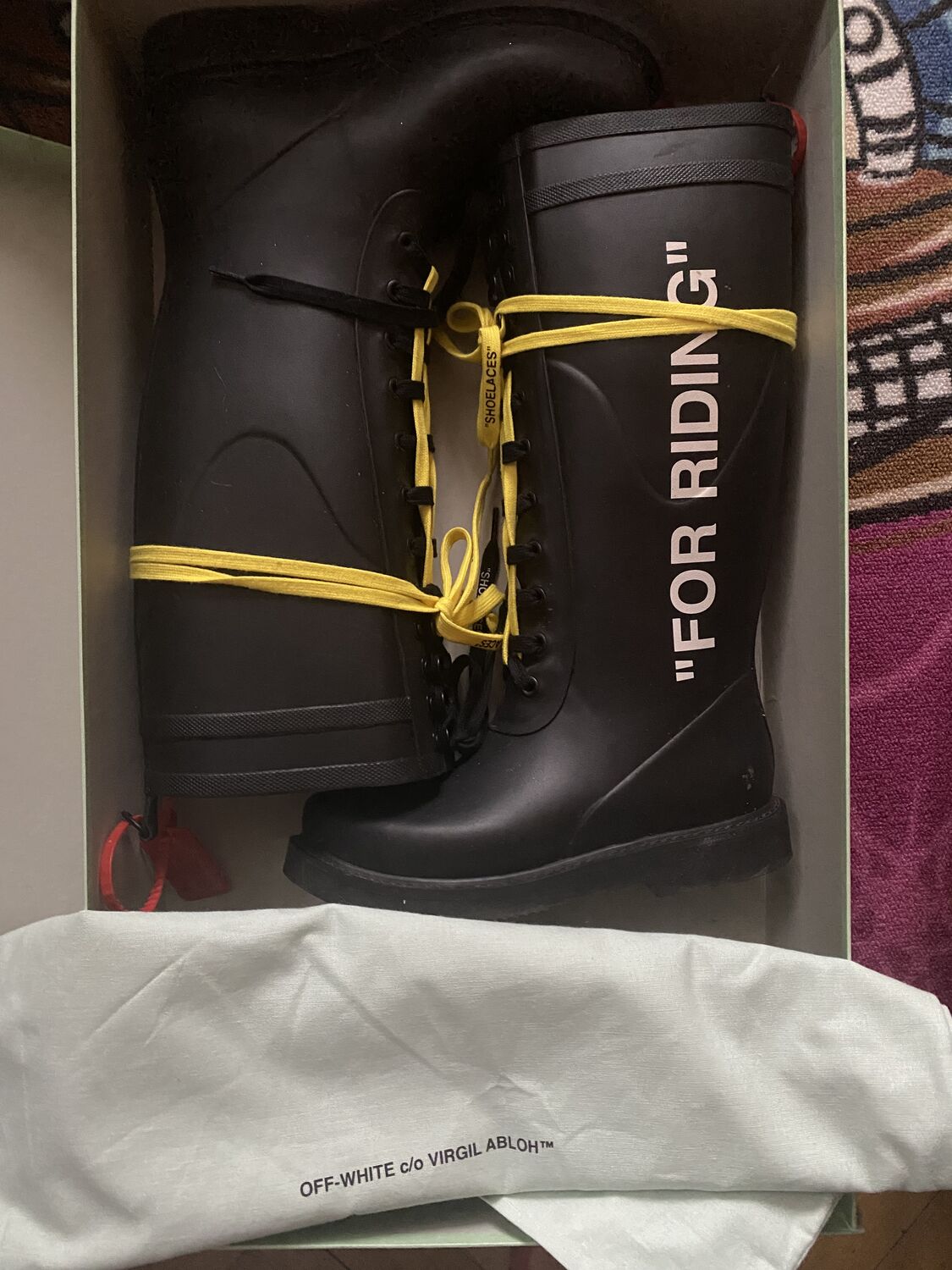 off white riding boots