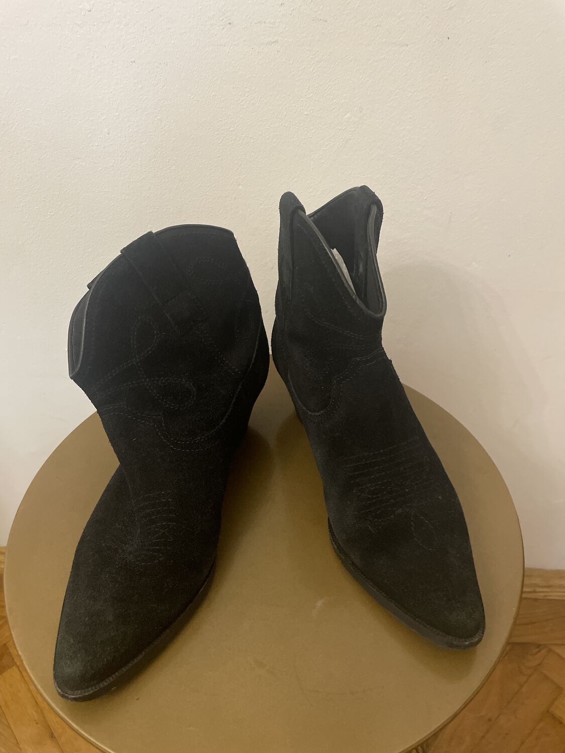 Suede cowboy boots Schutz - 38, buy pre-owned at 75 EUR