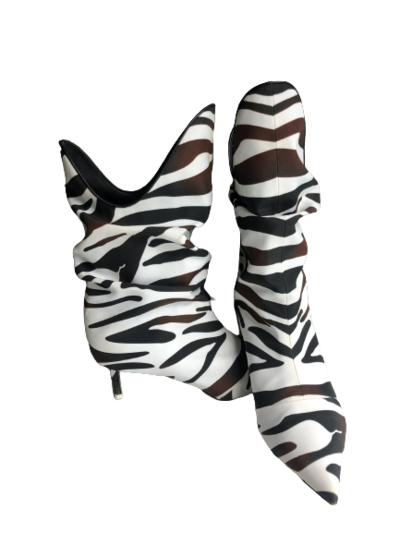 Zebra Slouch Boots The Attico 36 buy pre owned at 250 EUR