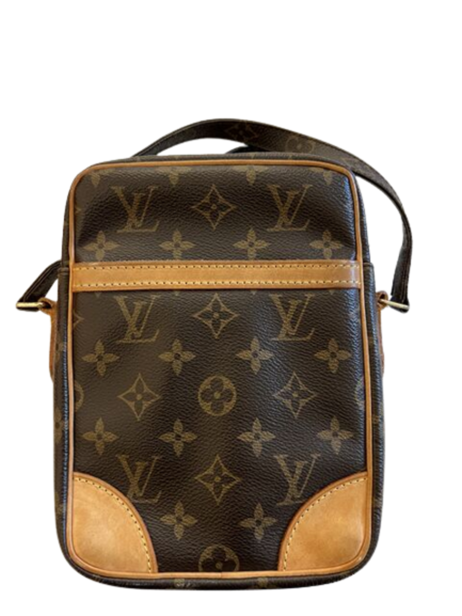 Louis Vuitton Brown Canvas Monogram Danube Shoulder Bag Louis