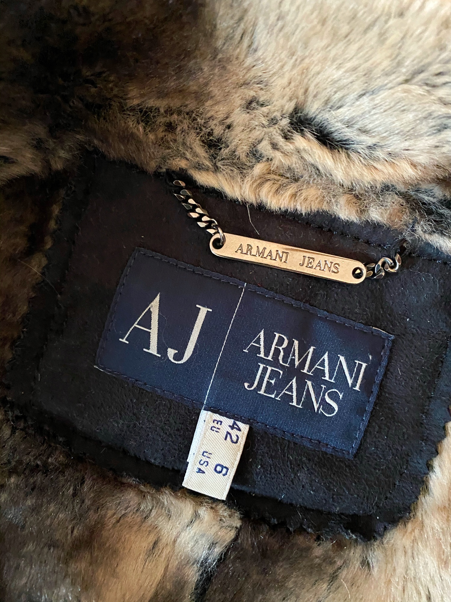 Fur Coat Outwear Armani Jeans FR 42 buy pre owned at 160 EUR