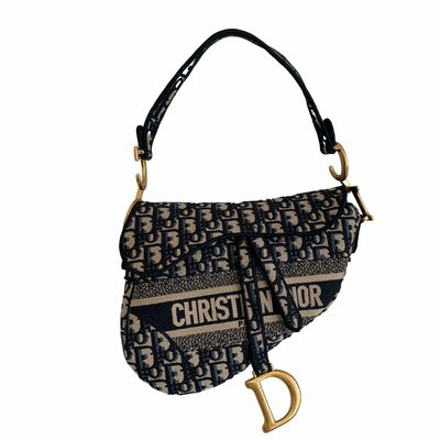 Dior Saddle Medium Bag - Black with Gold Accent India | Ubuy
