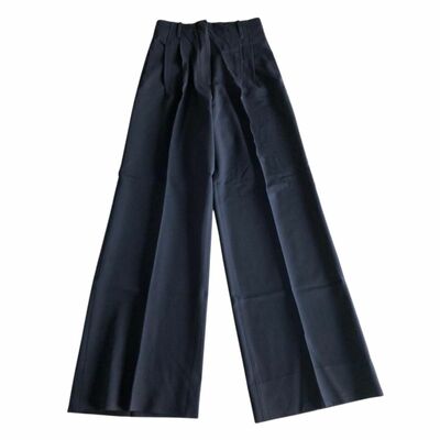 Lululemon Noir Pant black paper bag elastic waist wide leg pants 2 READ