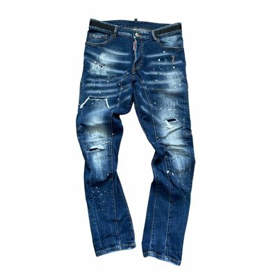 We Are Replay Leandro slim straight fit used denim Designer Jeans Men's