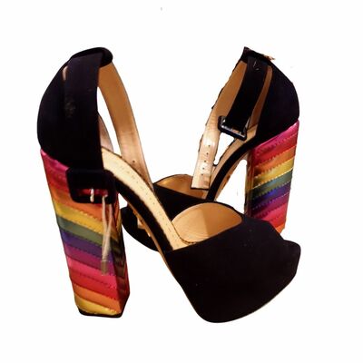 Charlotte olympia hot sale rainbow heels